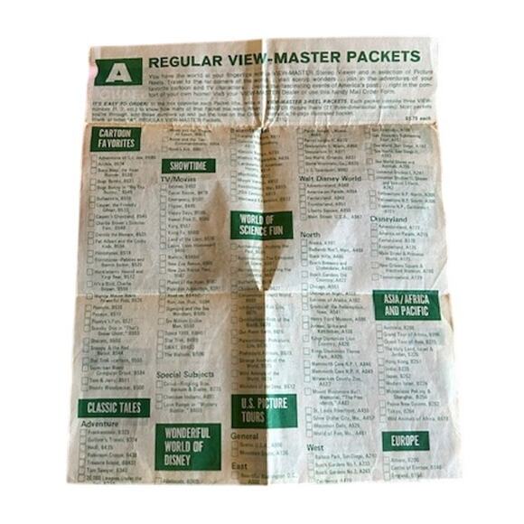 Vintage GAF View-Master Bundle – Red Viewer + 4 Reel Sets - Picture 6 of 9